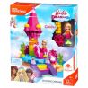 MEGA BLOKS FFP25 non  CAROUSEL CÁ NGỰA bộ đồ chơi xếp lắp ráp ghép mô hình  SEAHORSE CAROUSEL Các Bạn Gái 52 khối