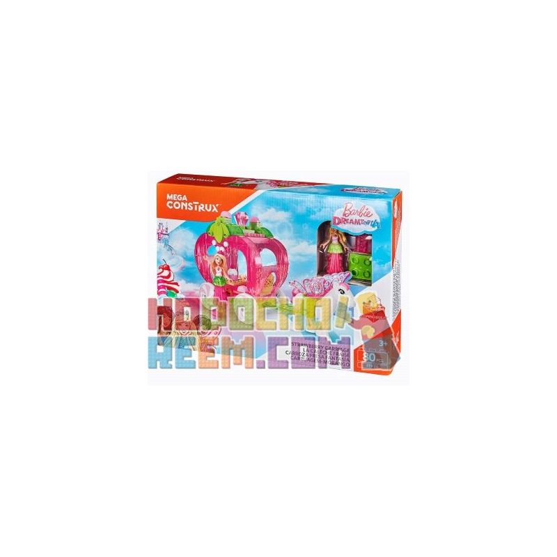 MEGA BLOKS FFP26 Xếp hình kiểu Lego FRIENDS Strawberry Carriage Xe Dâu 80 khối MEGA BLOKS FFP26 Xếp hình kiểu Lego FRIENDS Strawberry Carriage Xe Dâu 80 khối