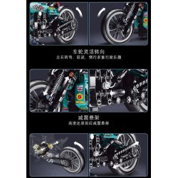 MouldKing 23002 Mould King 23002 REBRICKABLE MOC-32005 32005 MOC32005 non  CÀ PHÊ RIDER MÔ TÔ bộ đồ chơi xếp lắp ráp ghép mô hình  KAWASAKI H2R Kỹ Thuật Công Nghệ Cao Mô Hình Phương Tiện 563 khối