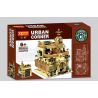 XIPOO XP93220 93220 non  CHẾ ĐỘ XEM PHỐ CỦA CỬA HÀNG CÀ PHÊ CHỌN LỌC STARBUCKS bộ đồ chơi xếp lắp ráp ghép mô hình Creator STARBUCKS COFFEE Sáng Tạo 3480 khối