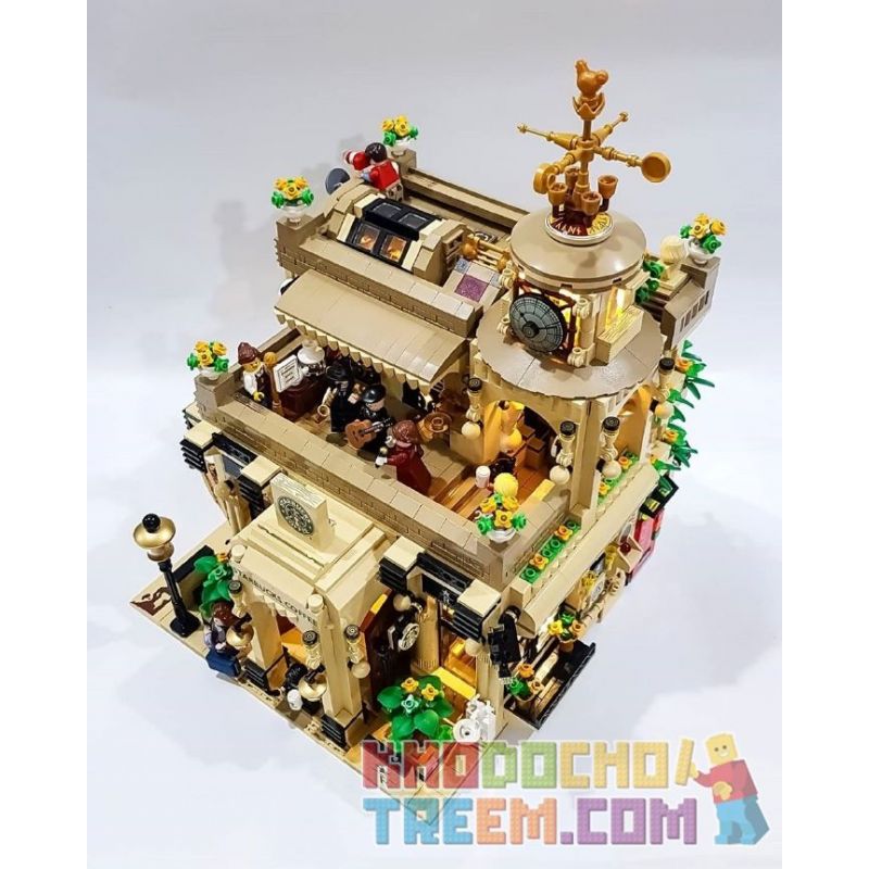 XIPOO XP93220 93220 non  CHẾ ĐỘ XEM PHỐ CỦA CỬA HÀNG CÀ PHÊ CHỌN LỌC STARBUCKS bộ đồ chơi xếp lắp ráp ghép mô hình Creator STARBUCKS COFFEE Sáng Tạo 3480 khối