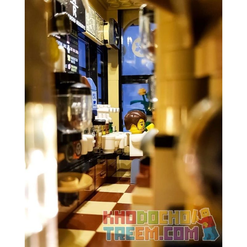 XIPOO XP93220 93220 non  CHẾ ĐỘ XEM PHỐ CỦA CỬA HÀNG CÀ PHÊ CHỌN LỌC STARBUCKS bộ đồ chơi xếp lắp ráp ghép mô hình Creator STARBUCKS COFFEE Sáng Tạo 3480 khối