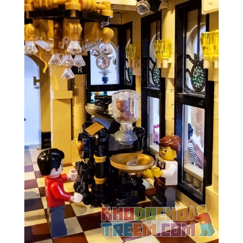 XIPOO XP93220 93220 non  CHẾ ĐỘ XEM PHỐ CỦA CỬA HÀNG CÀ PHÊ CHỌN LỌC STARBUCKS bộ đồ chơi xếp lắp ráp ghép mô hình Creator STARBUCKS COFFEE Sáng Tạo 3480 khối