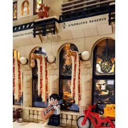 XIPOO XP93220 93220 non  CHẾ ĐỘ XEM PHỐ CỦA CỬA HÀNG CÀ PHÊ CHỌN LỌC STARBUCKS bộ đồ chơi xếp lắp ráp ghép mô hình Creator STARBUCKS COFFEE Sáng Tạo 3480 khối