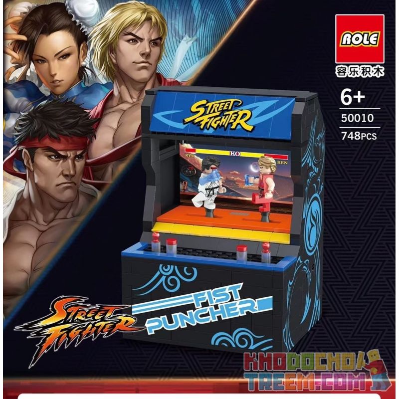 RONG LE 50010 non  BẢNG ĐIỀU KHIỂN MÁY BAY CHIẾN ĐẤU ĐƯỜNG PHỐ bộ đồ chơi xếp lắp ráp ghép mô hình Street STREET FIGHTER 748 khối
