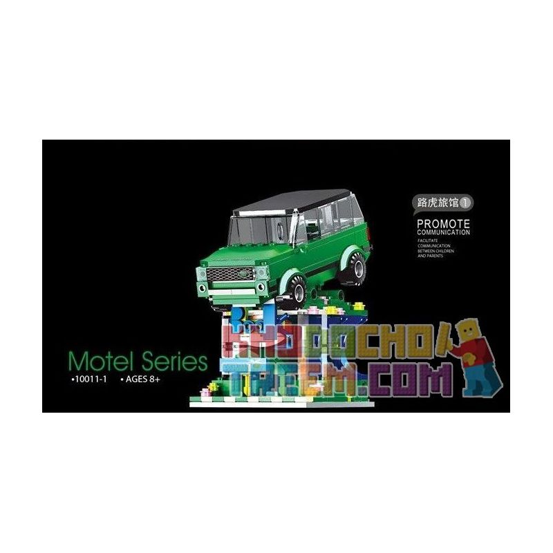 SHENZHEN RAEL ENTERTAINMENT 10011-1 10011-2 10011-3 10011-4 non  NHÀ NGHỈ 4 bộ đồ chơi xếp lắp ráp ghép mô hình Speed Champions Racing Cars MOTEL STREET VIEW Đua Xe Công Thức