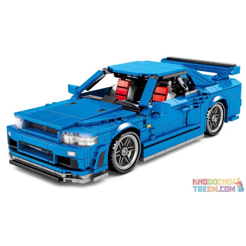 SHENG YUAN SY 8405 Xếp hình kiểu Lego TECHNIC TECHINQUE Tribute Nissan GTR34 Sports Car Nissan GTR34 Xe Thể Thao 833 khối SHENG YUAN SY 8405 Xếp hình kiểu Lego TECHNIC TECHINQUE Tribute Nissan GTR34 Sports Car Nissan GTR34 Xe Thể Thao 833 khối
