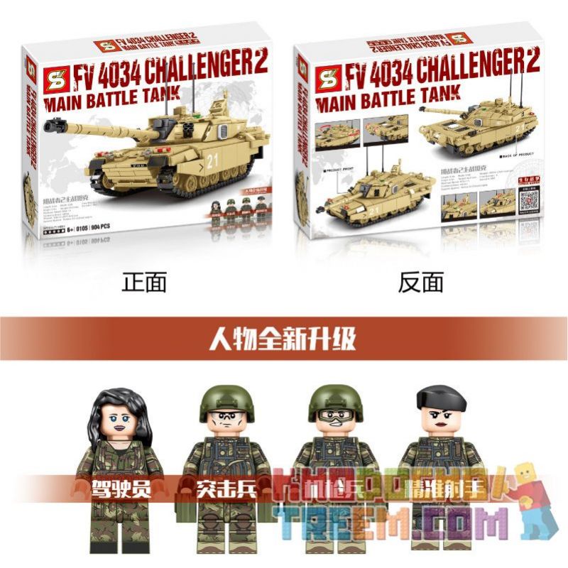 SHENG YUAN SY 0105 Xếp hình kiểu Lego MILITARY ARMY Survival Warfare FV 4034 Challenger-2 Main Battle Tank Survival War Challenger 2 Main Battle Tank Xe Tăng Chiến đấu Chính Của Challenger 2 904 khối SHENG YUAN SY 0105 Xếp hình kiểu Lego MILITARY ARMY Survival Warfare FV 4034 Challenger-2 Main Battle Tank Survival War Challenger 2 Main Battle Tank Xe Tăng Chiến đấu Chính Của Challenger 2 904 khối