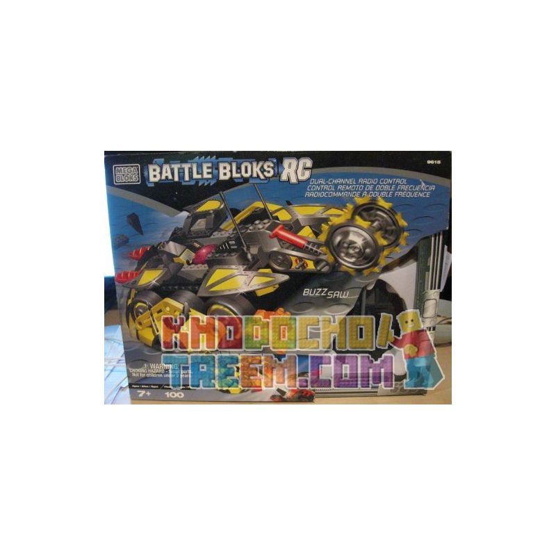 MEGA BLOKS 9615 non Lego CƯA VÒNG bộ đồ chơi xếp lắp ráp ghép mô hình BUZZ SAW 100 khối