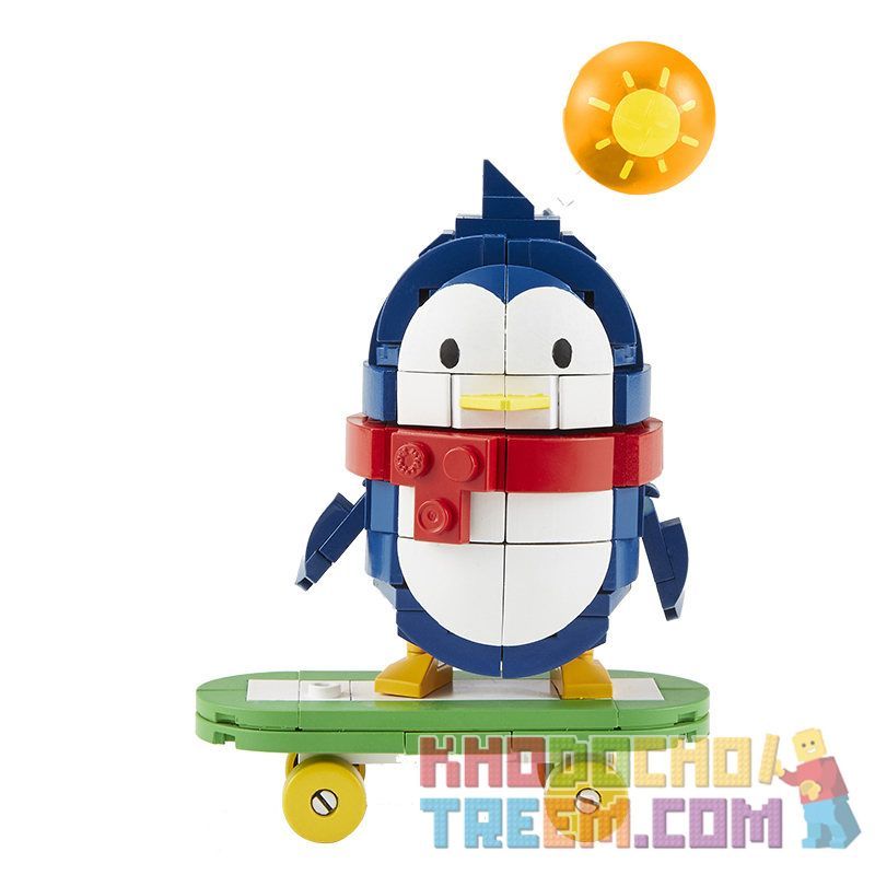 MEGA BLOKS FMR46 non  QQFAMILY KHOẢNH KHẮC HẠNH PHÚC VÁN TRƯỢT BABYQ bộ đồ chơi xếp lắp ráp ghép mô hình 190 khối