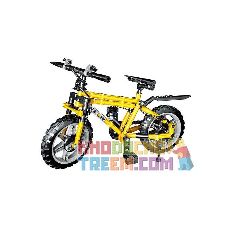 ZHEGAO QL0442 0442 Xếp hình kiểu Lego TECHNIC Sports Bicycle Đi Xe đạp Cạnh Tranh 235 khối ZHEGAO QL0442 0442 Xếp hình kiểu Lego TECHNIC Sports Bicycle Đi Xe đạp Cạnh Tranh 235 khối
