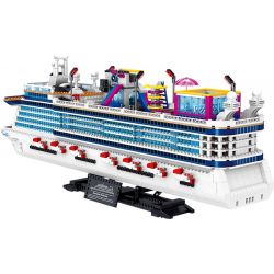 ZHEGAO QL1807 1807 non  ASUKA NA UY bộ đồ chơi xếp lắp ráp ghép mô hình Creator CRUISE LINER Sáng Tạo 2446 khối
