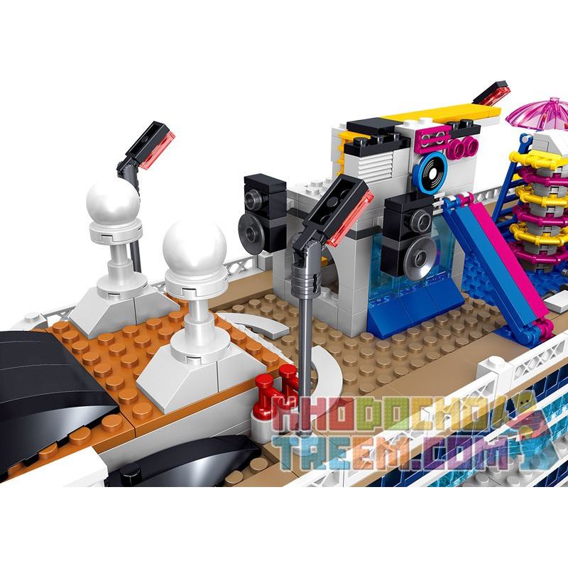 ZHEGAO QL1807 1807 non  ASUKA NA UY bộ đồ chơi xếp lắp ráp ghép mô hình Creator CRUISE LINER Sáng Tạo 2446 khối