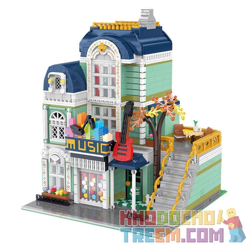 HAPPY BUILD SHINEYU XINYU YC-20008 20008 YC20008 Xếp hình kiểu Lego MINI MODULAR Streetcape City Street View Musical Instrument Store Cửa Hàng Nhạc Cụ 3005 khối HAPPY BUILD SHINEYU XINYU YC-20008 20008 YC20008 Xếp hình kiểu Lego MINI MODULAR Streetcape City Street View Musical Instrument Store Cửa Hàng Nhạc Cụ 3005 khối