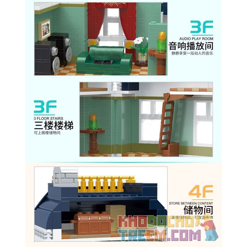 HAPPY BUILD SHINEYU XINYU YC-20008 20008 YC20008 non  CỬA HÀNG NHẠC CỤ bộ đồ chơi xếp lắp ráp ghép mô hình Mini Modular STREETCAPE Đường Phố Thu Nhỏ 3005 khối HAPPY BUILD SHINEYU XINYU YC-20008 20008 YC20008 non  CỬA HÀNG NHẠC CỤ bộ đồ chơi xếp lắp ráp ghép mô hình Mini Modular STREETCAPE Đường Phố Thu Nhỏ 3005 khối