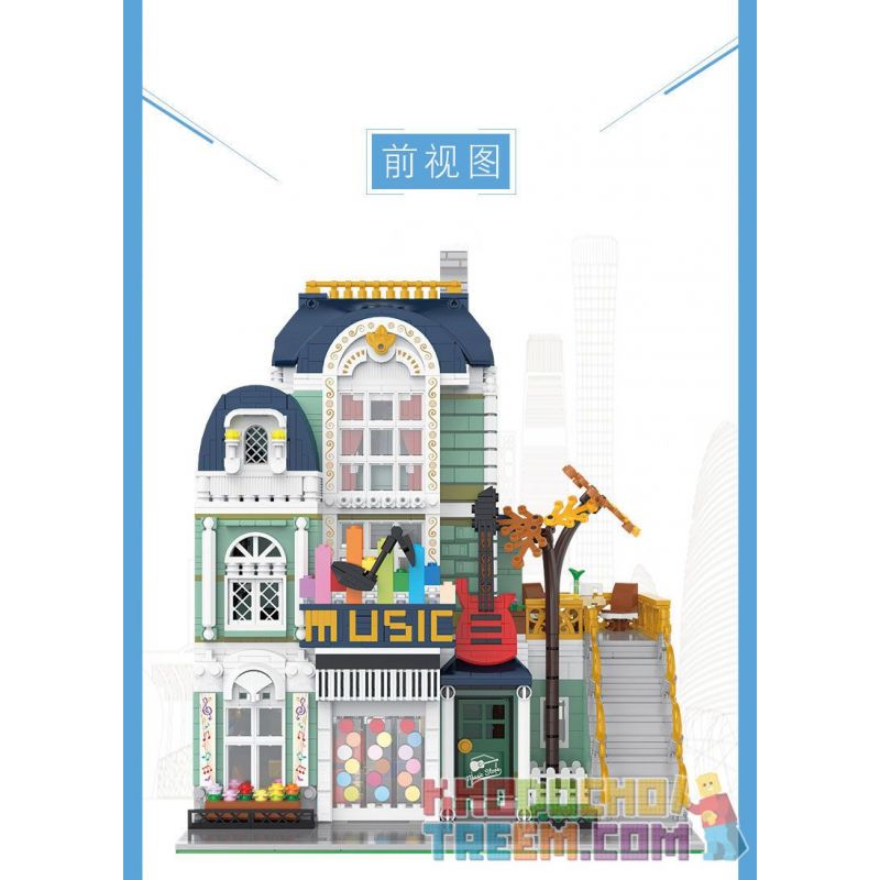 HAPPY BUILD SHINEYU XINYU YC-20008 20008 YC20008 non  CỬA HÀNG NHẠC CỤ bộ đồ chơi xếp lắp ráp ghép mô hình Mini Modular STREETCAPE Đường Phố Thu Nhỏ 3005 khối HAPPY BUILD SHINEYU XINYU YC-20008 20008 YC20008 non  CỬA HÀNG NHẠC CỤ bộ đồ chơi xếp lắp ráp ghép mô hình Mini Modular STREETCAPE Đường Phố Thu Nhỏ 3005 khối