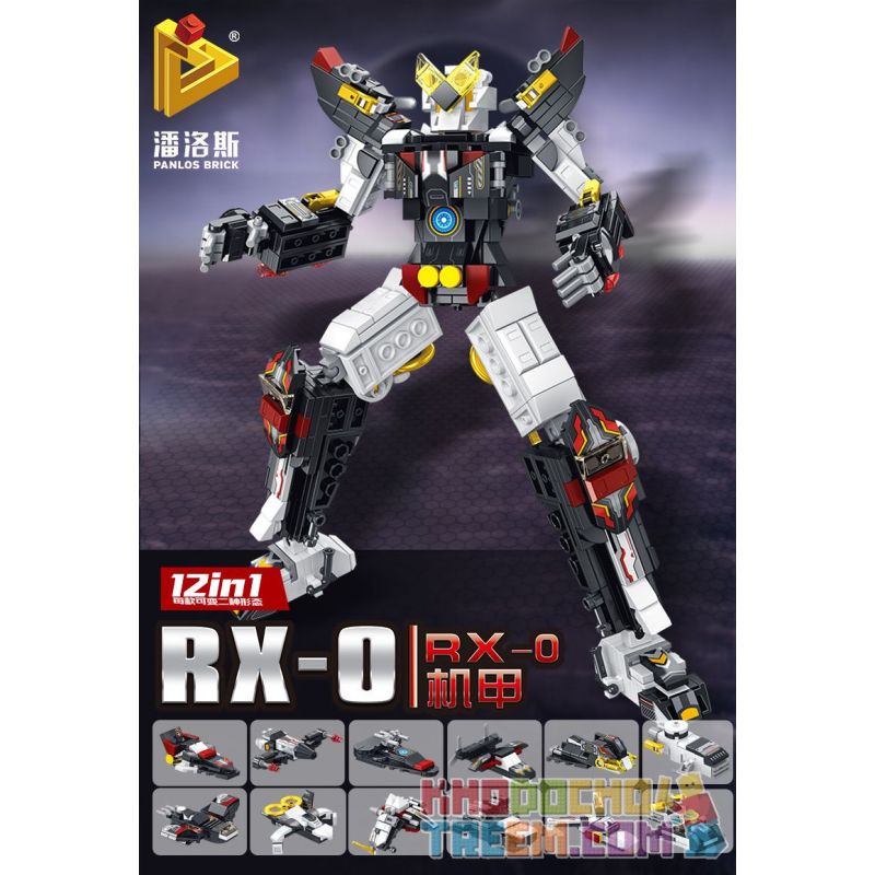PanlosBrick 633049 Panlos Brick 633049 Xếp hình kiểu Lego RX-0 Machine 12 Combination RX-0 Mech 12 Kết Hợp 566 khối PanlosBrick 633049 Panlos Brick 633049 Xếp hình kiểu Lego RX-0 Machine 12 Combination RX-0 Mech 12 Kết Hợp 566 khối