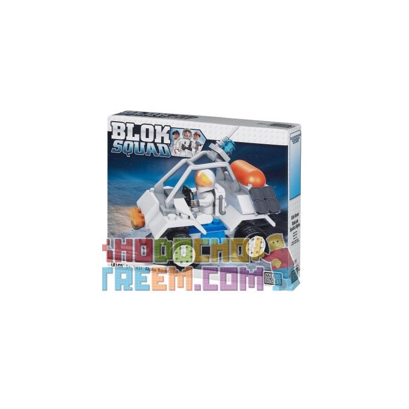 MEGA BLOKS 2431 non Lego ALPHA ROVER. bộ đồ chơi xếp lắp ráp ghép mô hình City Thành Phố 56 khối