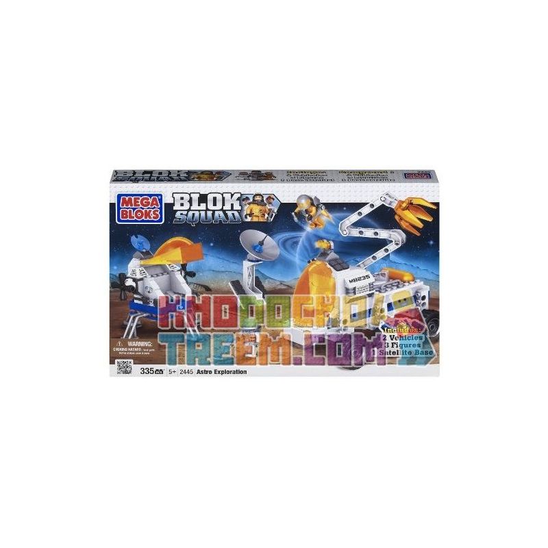 MEGA BLOKS 2445 non Lego THÁM HIỂM KHÔNG GIAN bộ đồ chơi xếp lắp ráp ghép mô hình City ASTRO EXPLORATION Thành Phố 335 khối