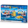 MEGA BLOKS 24008 non  CUỘC PHIÊU LƯU TRÊN ĐẠI DƯƠNG bộ đồ chơi xếp lắp ráp ghép mô hình City OCEAN ADVENTURE Thành Phố 354 khối