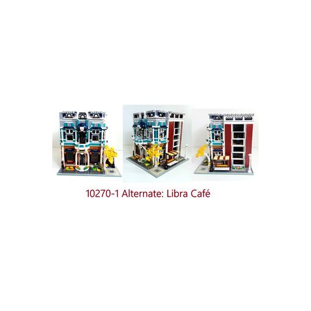 REBRICKABLE MOC-36027 36027 MOC36027 non  LIBRA CAFE 10270 BỘ bộ đồ chơi xếp lắp ráp ghép mô hình Creator Sáng Tạo 2287 khối