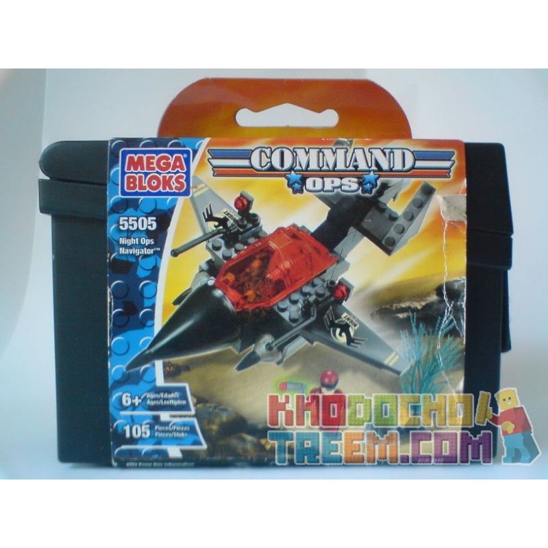 MEGA BLOKS 5505 Xếp hình kiểu Lego Night Ops Navigator Điều Hướng Hoạt động Ban đêm 105 khối MEGA BLOKS 5505 Xếp hình kiểu Lego Night Ops Navigator Điều Hướng Hoạt động Ban đêm 105 khối