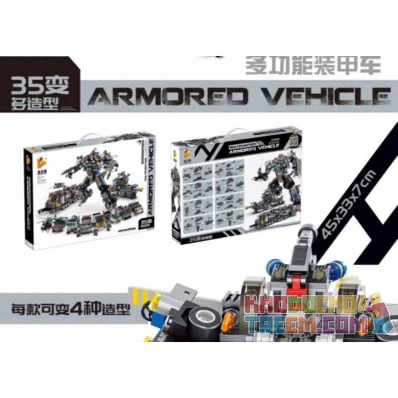PanlosBrick 633060 Panlos Brick 633060 Xếp hình kiểu Lego Armored Vehicle Multi-function Armored Car 35 Varied Xe Bọc Thép đa Chức Năng 35 Trở Nên Phong Cách Hơn 832 khối PanlosBrick 633060 Panlos Brick 633060 Xếp hình kiểu Lego Armored Vehicle Multi-function Armored Car 35 Varied Xe Bọc Thép đa Chức Năng 35 Trở Nên Phong Cách Hơn 832 khối