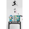 CAYI 10034 10035 10036 10037 non  SHENGDAN JINGCHOU 4 KIỂU FANGTOUZI XIAOSHENG DAOMADAN ZHENGJING WENCHOU bộ đồ chơi xếp lắp ráp ghép mô hình Chinatown Khu Phố Tàu