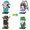 CAYI 10034 10035 10036 10037 non  SHENGDAN JINGCHOU 4 KIỂU FANGTOUZI XIAOSHENG DAOMADAN ZHENGJING WENCHOU bộ đồ chơi xếp lắp ráp ghép mô hình Chinatown Khu Phố Tàu