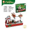FORANGE FC6003 6003 non  TIỆC GIÁNG SINH BAY bộ đồ chơi xếp lắp ráp ghép mô hình MERRY CHRISTMAS 940 khối
