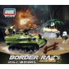 GUDI 8063 non  XE HƯỚNG ĐẠO CHỒN bộ đồ chơi xếp lắp ráp ghép mô hình Military Army BORDER RAID Quân Sự Bộ Đội 338 khối
