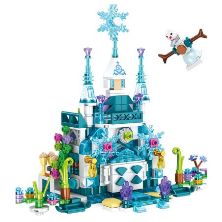 PanlosBrick 633048 Panlos Brick 633048 non  LÂU ĐÀI BĂNG 12 TRONG 25 THAY ĐỔI HÌNH DẠNG bộ đồ chơi xếp lắp ráp ghép mô hình  PRINCESS CASTLE Các Bạn Gái 554 khối