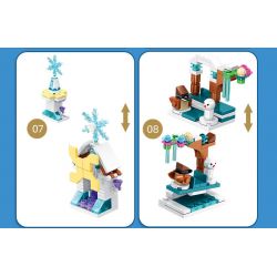 PanlosBrick 633048 Panlos Brick 633048 non  LÂU ĐÀI BĂNG 12 TRONG 25 THAY ĐỔI HÌNH DẠNG bộ đồ chơi xếp lắp ráp ghép mô hình  PRINCESS CASTLE Các Bạn Gái 554 khối