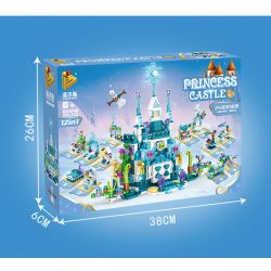 PanlosBrick 633048 Panlos Brick 633048 non  LÂU ĐÀI BĂNG 12 TRONG 25 THAY ĐỔI HÌNH DẠNG bộ đồ chơi xếp lắp ráp ghép mô hình  PRINCESS CASTLE Các Bạn Gái 554 khối