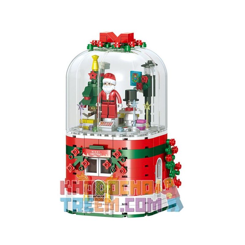 ZHEGAO QL0981 0981 Xếp hình kiểu Lego Merry Christmas Christmas Music Box Hộp Nhạc Giáng Sinh 355 khối ZHEGAO QL0981 0981 Xếp hình kiểu Lego Merry Christmas Christmas Music Box Hộp Nhạc Giáng Sinh 355 khối