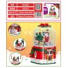 ZHEGAO QL0981 0981 QL1014 1014 non  HỘP NHẠC GIÁNG SINH bộ đồ chơi xếp lắp ráp ghép mô hình MERRY CHRISTMAS 355 khối