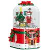 ZHEGAO QL0981 0981 QL1014 1014 non  HỘP NHẠC GIÁNG SINH bộ đồ chơi xếp lắp ráp ghép mô hình MERRY CHRISTMAS 355 khối