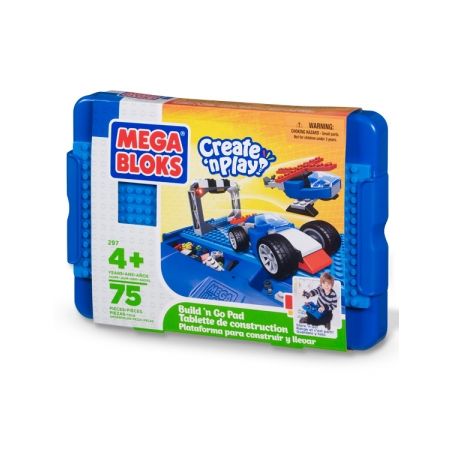 MEGA BLOKS 297 non  BUILD'N GO PAD (CẬU BÉ) bộ đồ chơi xếp lắp ráp ghép mô hình Creator BUILD 'N GO PAD (BOYS) Sáng Tạo 75 khối