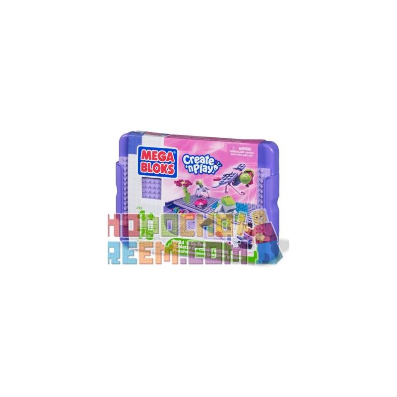 MEGA BLOKS 298 non Lego BUILD'N GO PAD (CÔ GÁI) bộ đồ chơi xếp lắp ráp ghép mô hình Friends BUILD ’N GO PAD (GIRLS) Các Bạn Gái 75 khối