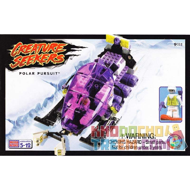 MEGA BLOKS 9111 Xếp hình kiểu Lego CITY Polar Pursuit Săn đuổi địa Cực 200 khối MEGA BLOKS 9111 Xếp hình kiểu Lego CITY Polar Pursuit Săn đuổi địa Cực 200 khối