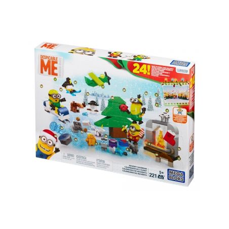 MEGA BLOKS CPC57 non  LỊCH PHIÊU LƯU bộ đồ chơi xếp lắp ráp ghép mô hình Movie & Game ADVENT CALENDAR Phim Và Trò Chơi 221 khối