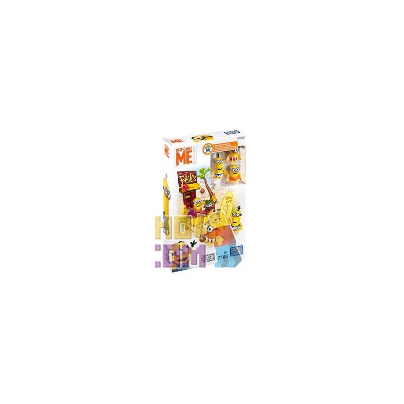 MEGA BLOKS DPG70 non Lego ĐẢO HỖN LOẠN bộ đồ chơi xếp lắp ráp ghép mô hình Movie & Game ISLAND CHAOS Phim Và Trò Chơi 77 khối