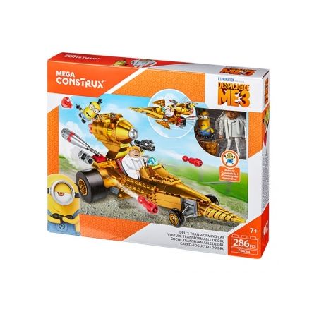 MEGA BLOKS FDX84 non  XE BIẾN HÌNH CỦA DRU bộ đồ chơi xếp lắp ráp ghép mô hình Movie & Game DRU’S TRANSFORMING CAR Phim Và Trò Chơi 286 khối