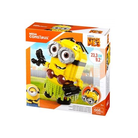 MEGA BLOKS FDX85 non  DAVE Ở HAWAII XÂY DỰNG MỘT TAY SAI bộ đồ chơi xếp lắp ráp ghép mô hình Movie & Game LUAU DAVE BUILD-A-MINION Phim Và Trò Chơi 668 khối