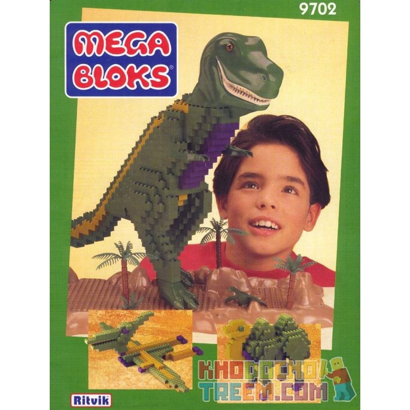 MEGA BLOKS 9702 Xếp hình kiểu Lego Tyrannosaurus Rex Tyrant Khủng Long Bạo Chúa 740 khối MEGA BLOKS 9702 Xếp hình kiểu Lego Tyrannosaurus Rex Tyrant Khủng Long Bạo Chúa 740 khối