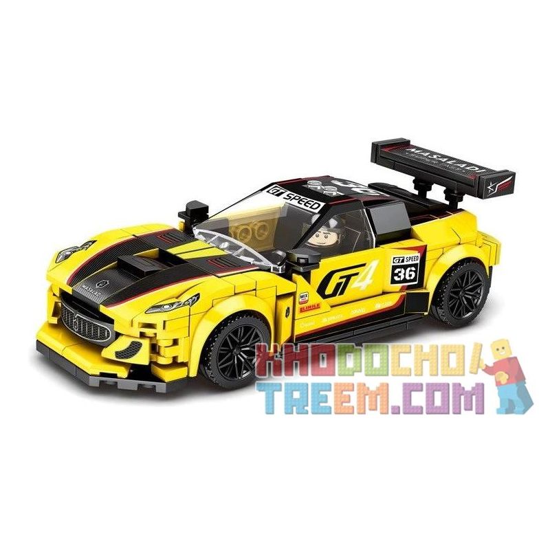 LEYI 31021 Xếp hình kiểu Lego RACING Passion Car GT4 Sports Car Back Car Xe Thể Thao GT4 301 khối LEYI 31021 Xếp hình kiểu Lego RACING Passion Car GT4 Sports Car Back Car Xe Thể Thao GT4 301 khối