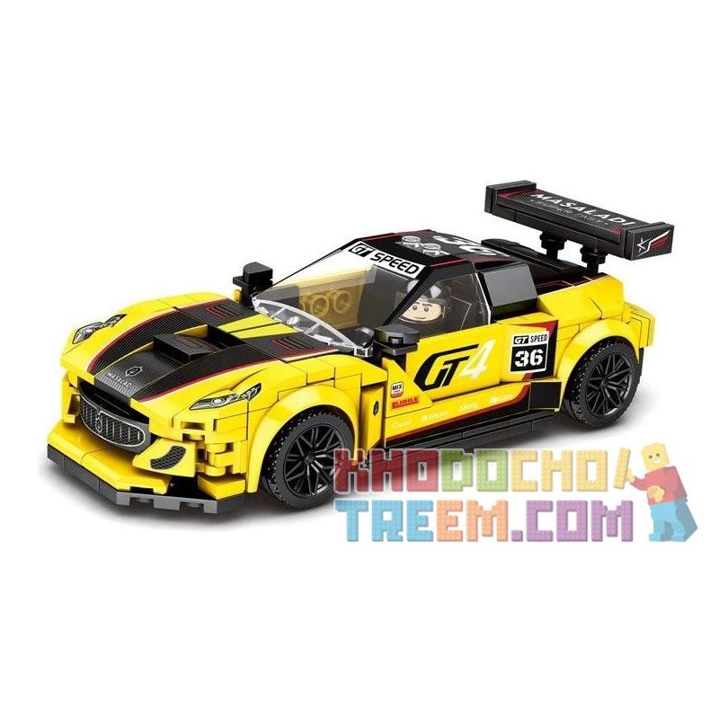 LEYI 31021 non Lego XE THỂ THAO GT4 bộ đồ chơi xếp lắp ráp ghép mô hình Racing Cuộc Đua 301 khối