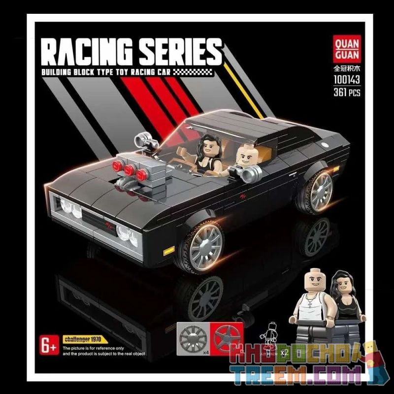 QUANGUAN QUAN GUAN 100143 Xếp hình kiểu Lego SPEED CHAMPIONS Challenger 1970 Dodge 1970 Dodge 1970. 361 khối QUANGUAN QUAN GUAN 100143 Xếp hình kiểu Lego SPEED CHAMPIONS Challenger 1970 Dodge 1970 Dodge 1970. 361 khối