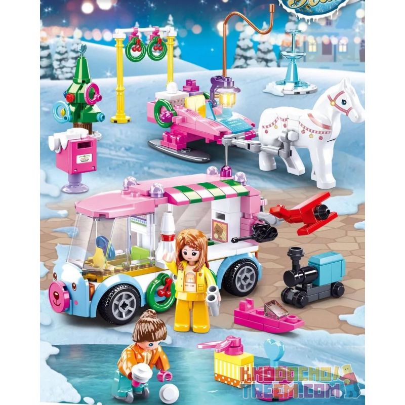 SLUBAN M38-B0889A B0889A 0889A M38B0889A 38-B0889A M38-B0889B B0889B 0889B M38B0889B 38-B0889B M38-B0889C B0889C 0889C M38B0889C 38-B0889C M38-B0889D B0889D 0889D M38B0889D 38-B0889D non  4 ĐOÀN TÀU QUÀ GIÁNG SINH Ô TÔ CHỞ ĐẦY VUÔNG TẾT ĐỒ CHƠI bộ đồ chơi xếp lắp ráp ghép mô hình Seasonal HAPPY NEW YEAR Mùa Lễ Hội 601 khối