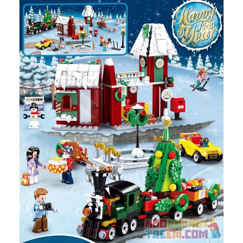 SLUBAN M38-B0887 B0887 0887 M38B0887 38-B0887 Xếp hình kiểu Lego SEASONAL Happy New Year Color Dream Christmas New Year Warm Training Station Giáng Sinh Và Năm Mới Nhà Ga Trái Tim ấm áp 565 khối SLUBAN M38-B0887 B0887 0887 M38B0887 38-B0887 Xếp hình kiểu Lego SEASONAL Happy New Year Color Dream Christmas New Year Warm Training Station Giáng Sinh Và Năm Mới Nhà Ga Trái Tim ấm áp 565 khối